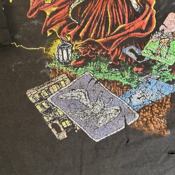 Distressed 80s Led Zeppelin Zoso T Shirt Hermit Wizard Size XL Read description - Picture 7 of 9
